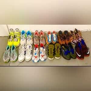 12 pairs of good condition sneakers …